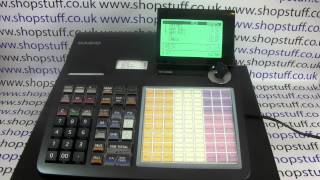 Casio SEC3500 Cash Register Instructions On How To Use How To Process A Sale [upl. by Karl]