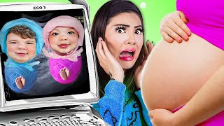 OH NO MY MOM IS PREGNANT AGAIN  CRAZY AND FUNNY PREGNANCY SITUATIONS BY CRAFTY HACKS PLUS [upl. by Halland]