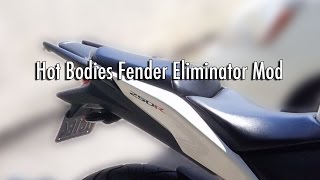 Hot Bodies Modified Fender Eliminator  CBR250R [upl. by Anaiv]