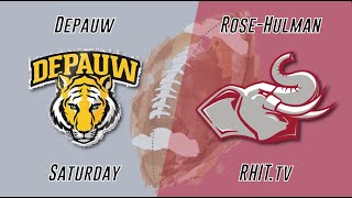 DePauw vs RoseHulman Institute of Technology HCA DIII College Football [upl. by Inavoy]