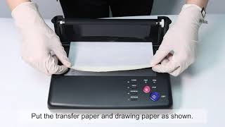 Life Basis Thermal Tattoo Stencil Printer Set Up Instruction [upl. by Ninetta461]