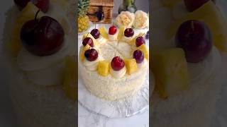 PIÑA COLADA CAKE 🍰🍍pinacolada pincacoladocake cake dessert [upl. by Ydasahc]