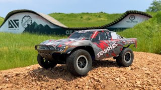 TRAXXAS SLASH 2WD  Hot Racing Sway Bar TESTING at MOUNTAIN BIKE PARK [upl. by Llewkcor]