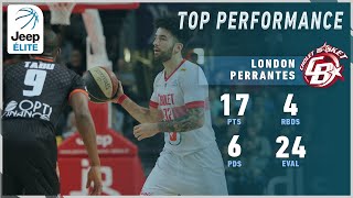 London Perrantes 17PTS 6AST vs Le Mans  Highlights Jeep® ÉLITE [upl. by Adlee564]