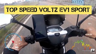 TOP SPEED VOLTZ EV1 SPORT [upl. by Birck]