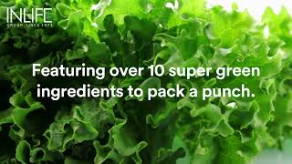 INLIFE SUPER GREENS FUSION  VITAL NUTRIENTSFIBERANTIOXIDANTSSUPERFOODS POWDER [upl. by Lyrej]