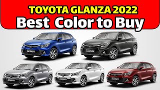 Toyota Glanza 2022 Facelift Color Options  Best Color to Buy Glanza 2022 Facelift [upl. by Nyladam]