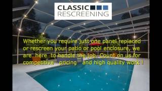 Screen Repair and Rescreening  Sarasota Bradenton Lakewood Ranch Longboat Key Siesta Key [upl. by Amandie100]