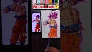 Goku Super Saiyan Sketch 🗿 Dragon Ball Z  shorts goku drawing [upl. by Rollie]