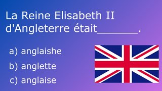 🇫🇷 A1A2  French VOCABULARY Test  ADJECTIVES of NATIONALITIES  Part 1 [upl. by Cusick]