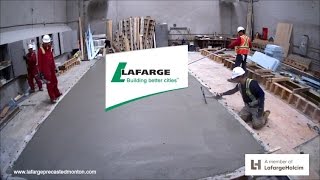 Insulcore Precast concrete wall panels being produced in timelapse by Lafarge Precast Edmonton [upl. by Imugem292]