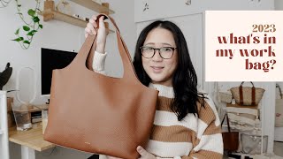 Whats In My Work Bag 2023  Cuyana System Tote  Organization  Everyday Essentials [upl. by Uv]