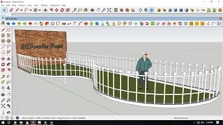 Tutorial Sketchup  How to array object follow the line with JHS PowerBar Plugin [upl. by Baten]