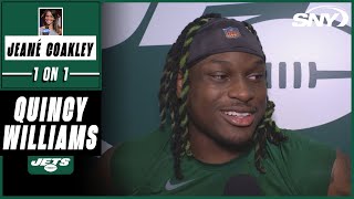 Quincy Williams after Jets big win Our mindset was come out swinging no matter what happens  SNY [upl. by Ardnahs]