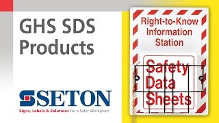 How to Update from MSDS with GHS SDS Products  Seton Video [upl. by Lowney]