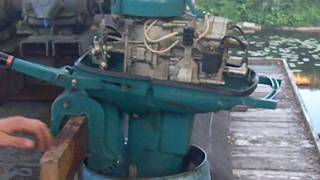 Neptun 23hp Soviet outboard motor Made in 1979 Video2  Idle run [upl. by Ayrotal175]