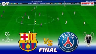 Barcelona vs PSG  UEFA Champions League 2425 Final  Full Match All Goals  FC 24 Gameplay PC [upl. by Egerton971]