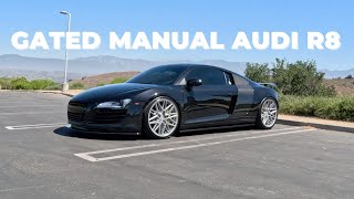 AUDI R8 IS PERFECT WITH A GATED MANUAL  2009 Audi R8  ABCVlogs Ep 5 abcgarage [upl. by Terina839]