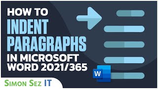 How to Indent Paragraphs in Microsoft Word 2021365 [upl. by Uy14]