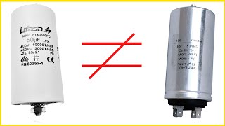 🔧 DIFFERENCE ENTRE UN CONDENSATEUR PERMANENT ET DEMARRAGE  🔵 [upl. by Wobniar]