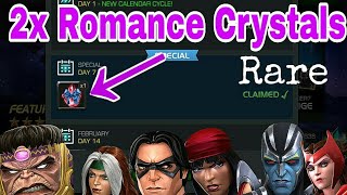 2x Romance Crystals Calendar Crystals Openingmcoc [upl. by Nylekoorb]