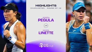 Jessica Pegula vs Magda Linette  2024 Charleston Round of 16  WTA Match Highlights [upl. by Aicyle]