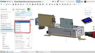 Sheet Metal Extrude Improvements  Whats New in Onshape  March 22 2018 [upl. by Gearhart379]