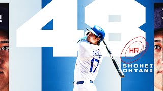 Shohei Ohtani CRUSHES his 48th homer of the season 4848 season 🤯🤯🤯  大谷翔平ハイライト [upl. by Yeca]