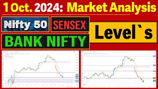 Market Analysis 📊 For 01 OCT 2024 Nifty 50 ⌈ SENSEX ⌈ Bank NIFTY 📈 Buy or Sell [upl. by Erdnassac533]