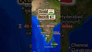 Kochi to Kuwait Flight Route Everything YOU Need to Know shortsfeed ytshorts [upl. by Ahsila899]