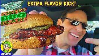 Wingstop® Sweet BBQ Blaze Chicken Sandwich Review ♨️🐔🥪 Extra Flavor Kick 🤩 Peep THIS Out 🕵️‍♂️ [upl. by Nilesoj]