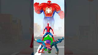 Who is Stronger Hulk vs Superman vs Captain Spiderman Marvel Animation shorts spiderman [upl. by Luella464]