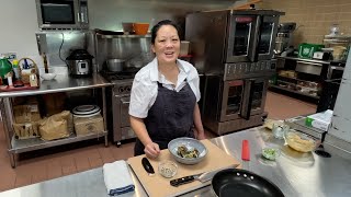 Chef Lori Hashimoto Prepares Nasu Misoyaki  Eggplant With Miso Sauce [upl. by Eiramana]