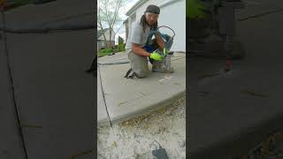 concreteleveling satisfying Raising Huge Concrete Driveway Slabs Using Magical Polyurethane Foam [upl. by Reggy]