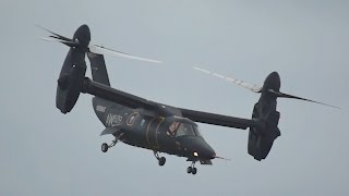 AgustaWestland AW609 flying Display at RNAS Yeovilton Air Day 2015 N609AG [upl. by Anaul]