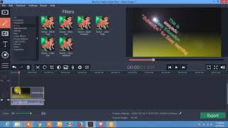 how to add and remove Video filters in movavi video editor Tutorial [upl. by Irianat]