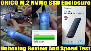 ORICO M2 NVMe SSD Enclosure Unboxing Review amp Speed Test  Stop buying any external hard drive [upl. by Malvia]