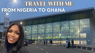 TRAVEL TO GHANA 🇬🇭 FROM LAGOS NEW INTERNATIONAL AIRPORT TERMINAL WHAT TO EXPECT [upl. by Ishmul]