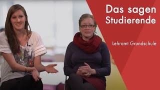 quotDas sagen die Studentinnenquot  Lehramt Grundschule Staatsexamen studieren [upl. by Enyamert]