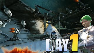 SOLO Claiming Clamens Rathole Day 1  Ark PvP [upl. by Oirottiv]