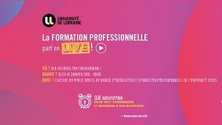 La Formation Professionnelle part en live  2 [upl. by Ennael]