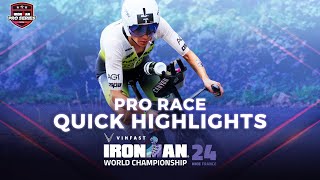 Pro Race Quick Highlights  2024 VinFast IRONMAN World Championship Nice Womens Edition [upl. by Atiuqiram]