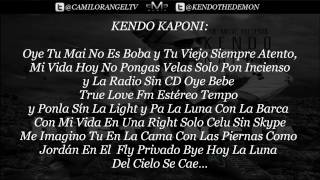 A LA DISTANCIA CON LETRA  KENDO KAPONI [upl. by Iarahs]