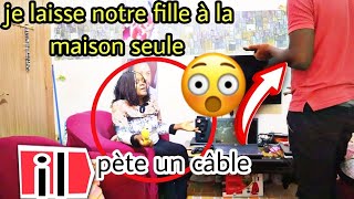 JE LAISSE UN BÉBÉ DE 4 MOIS SEUL À LA MAISON 🏡 ma mère et mon mari mont tellement blâmé 😭😭😭 prank [upl. by Dellora]