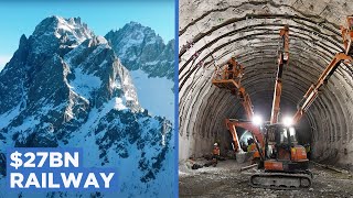 Why Europe is Building a 57KM Tunnel Through a Mountain [upl. by Malim]