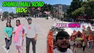 Shimla Mall Road Shimla Road Trip With Family and friends Travel Volg Jakhu Temple 🛕 [upl. by Jamal]