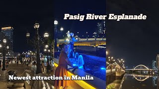 Pasig River Esplanade  Newest attraction in Manila  Binondo side trip  Travel vlog [upl. by Airlee]