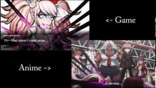 Dangan Ronpa  Mukuro Ikusabas Death Comparison PSP vs Anime [upl. by Lafleur688]