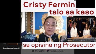 Cristy Fermin talo sa kasong isinampa nina Sharon at Kiko Pangelinan sa piskalya [upl. by Yllop]