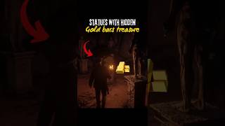 Gold bars hidden from strange statues rdr2 shorts [upl. by Ainolloppa]